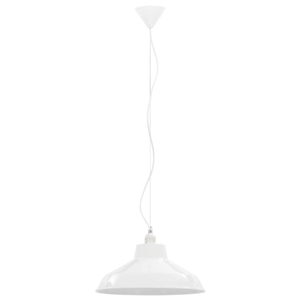 Hanging Lamps 2 pcs White Round E27